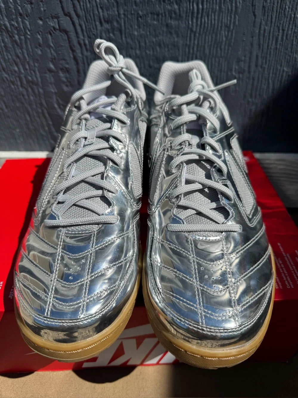 NEW Nike Gato LV8 Chrome Metallic Silver Gum IB3566-001 Mens Shoes 9.5-13